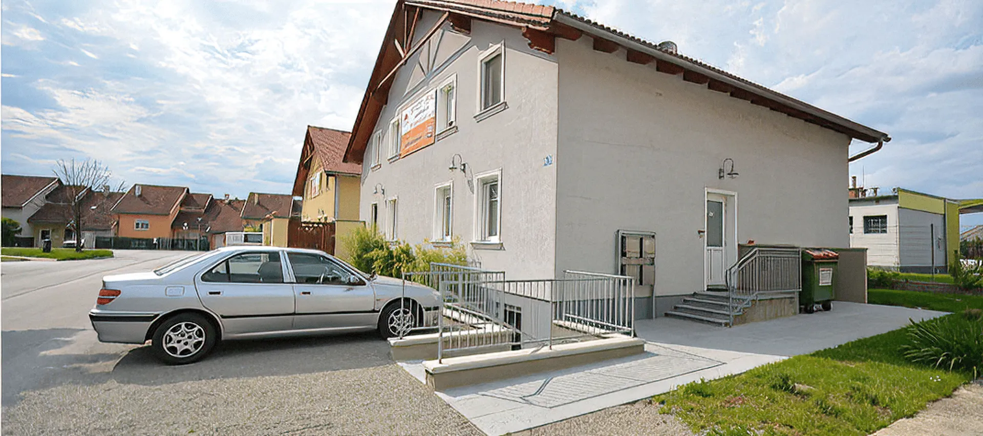 Gästehaus mit Parkplatz direkt vor dem Haus